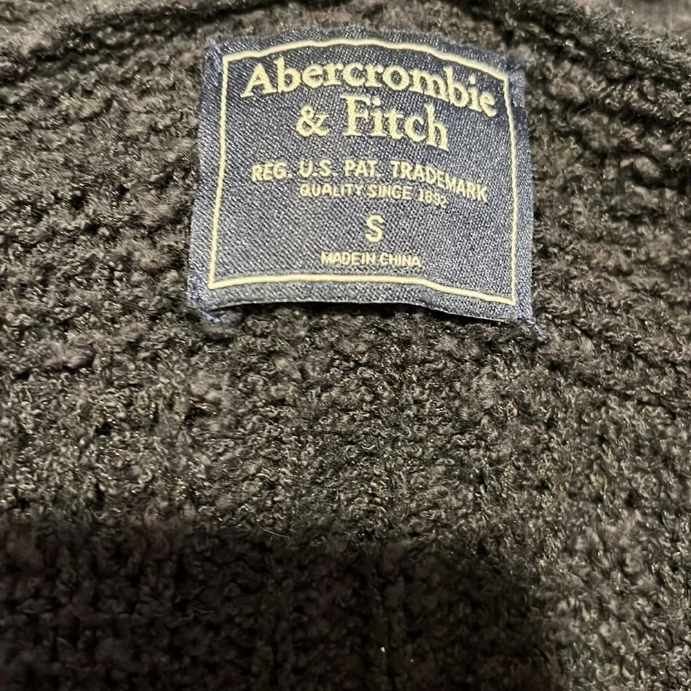 Abercrombie & Fitch Black Long Open Cardigan Sz S